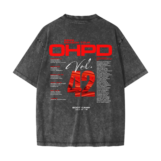 Adult 2025 Season Tour Vintage Washed Tee